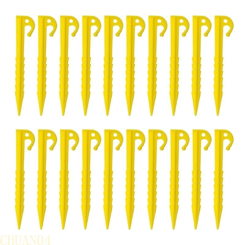 20 Pcs Heavy Duty Plastic Spiral Tent Stakes for Beach Canopy Outdoor Ground Anchors Durable Pegs for Tents And Canopies