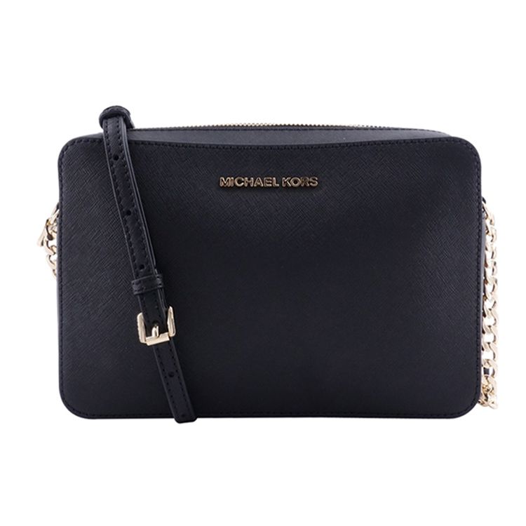 

Michael Kors Letter Logo Chain Commuter Leather Shoulder Bag Women Bags Black 35T8GTTC9L-BLACK Basic Set (Bag+Dust Bag)
