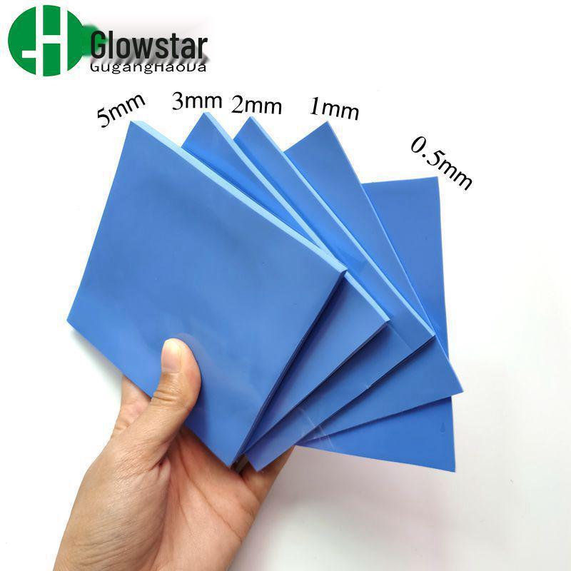 Self-Adhesive Thermal Conductive Silicone Pad - Chip/CPU Heat Dissipation Sheet, Soft Thermal Clay, 6W.