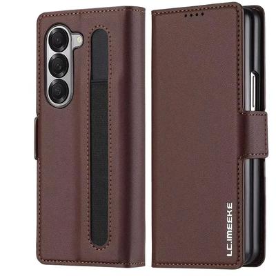 Custodia in pelle Business per telefono Samsung Z fold 7 6 5 4 3 fold6 fold5 fold4 Fold3 5G con portapenne portafoglio slot per carte cover a libro