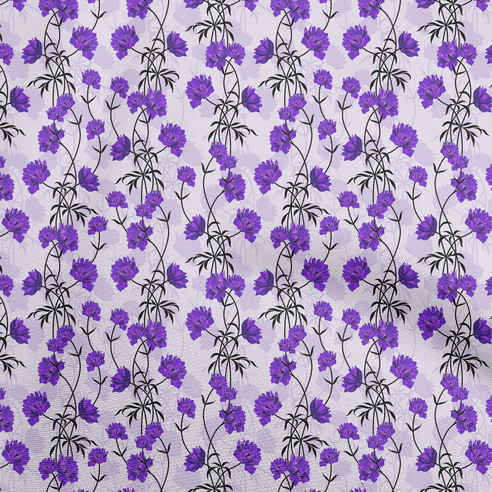 

OneOone Cotton Flex світло-жовта тканина Квіткові ремісничі проекти Декоративна тканина з принтом у дворі 40 дюймів 42 Inch Wide - Viscose Chiffon Фіолетовий