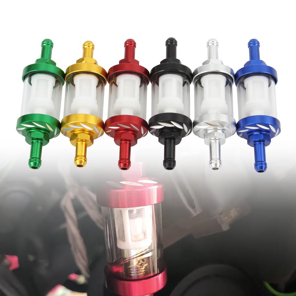Motorcycle 6mm Fuel Filter Gasoline Strainer Oil Filters Universal For Pit Dirt Bike Motocross Accessories
