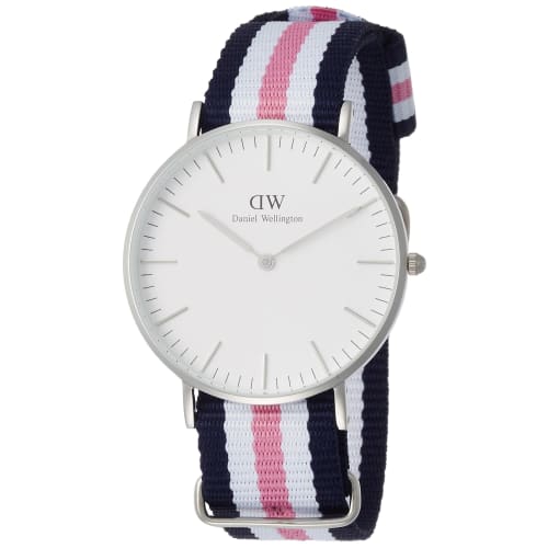 

Daniel Wellington Classic Southampton Watch, White Dial, Nylon Strap, DW00100050