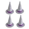 4PCS Halloween Prop Miniature Witch Hat Wine Bottle Hats Small Hats  Halloween Decoration