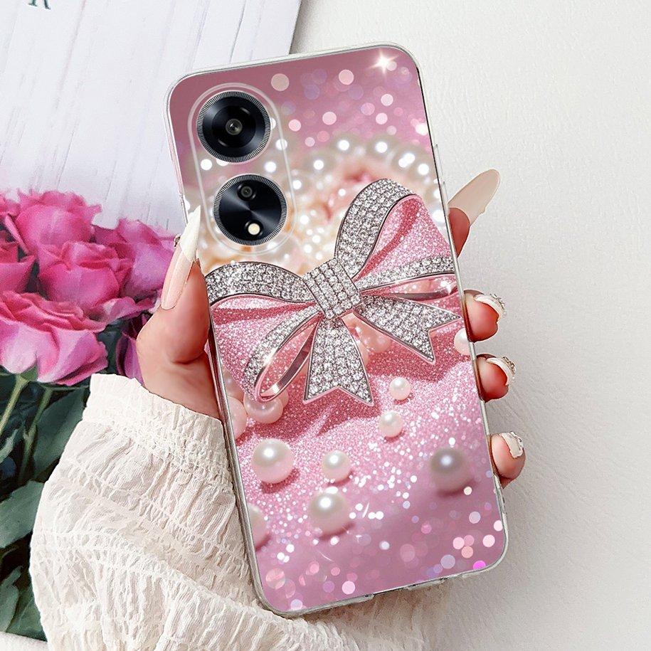 For OPPO F23 Case CPH2527 Cover Fashion Marble Flower Soft Slim Silicone Back Cover on OPPO A98 A1 5G CPH2529 OPPOF23 Phone Case