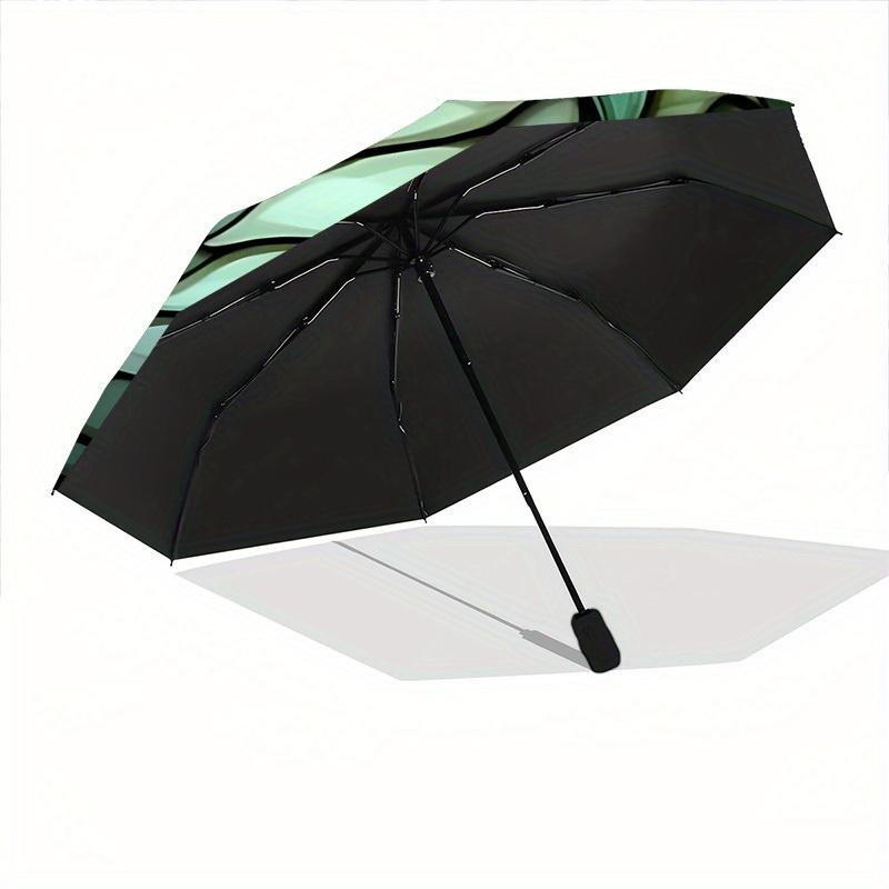 1pc Dragon StainedGlass Automatic Open/close Folding Compact Umbrella, 8-Rib Sturdy Canopy, Lightweight Portable, Everyday Use, Gift, Outdoor Umbrella