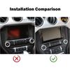 RT-TCZ Carbon Fiber Dashboard GPS 8-inch Navigation Panel Frame Bezel Trim Cover Interior Accessories for Ford Mustang 2015 2016 2017 2018 2019 2020