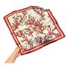 May Kaji Cashew Flower Square Scarf Retro Men's Silk Scarf Buckle British Style Scarf Men's Paisley Pattern Small Scarf Women