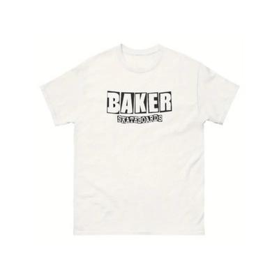 BAKER SKATEBOARDS Męska Koszulka Casual z Okrągłym Dekoltem i Krótkim Rękawem, Czarny Design Skateboardingowy w Stylu Retro z Lat 90.