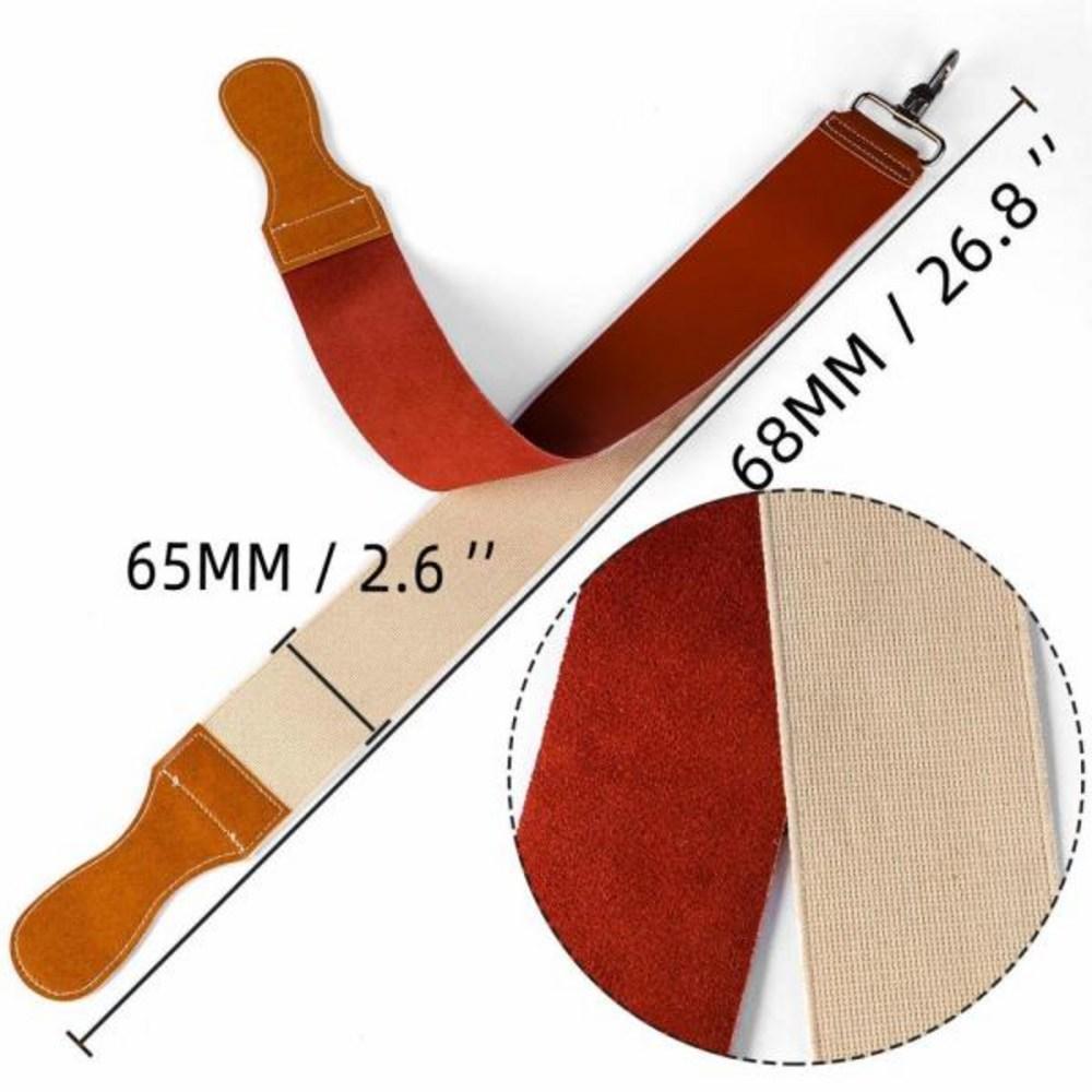 Grandslam Pro Rasiermesser mit Naturholzgriff, 420er Stahl, Lederriemen, Schleifstein, seitliche Körnung 3000, Wasserstein-Messerschärfer, Braun, 1 Stück
