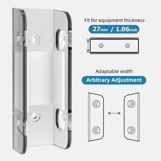 Çizilmeyi Önleyici Pedli 3 Adet Masa Altı Dizüstü Bilgisayar Saklama Aparatı Ayarlanabilir Ağır Hizmet Tipi Duvar Montajlı Bilgisayar Cihaz Tutucu Stand Rafı