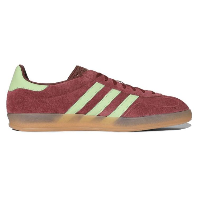 Adidas Gazelle Indoor Shadow Red Semi Green Spark Unisex Sneakers Gum IH7487