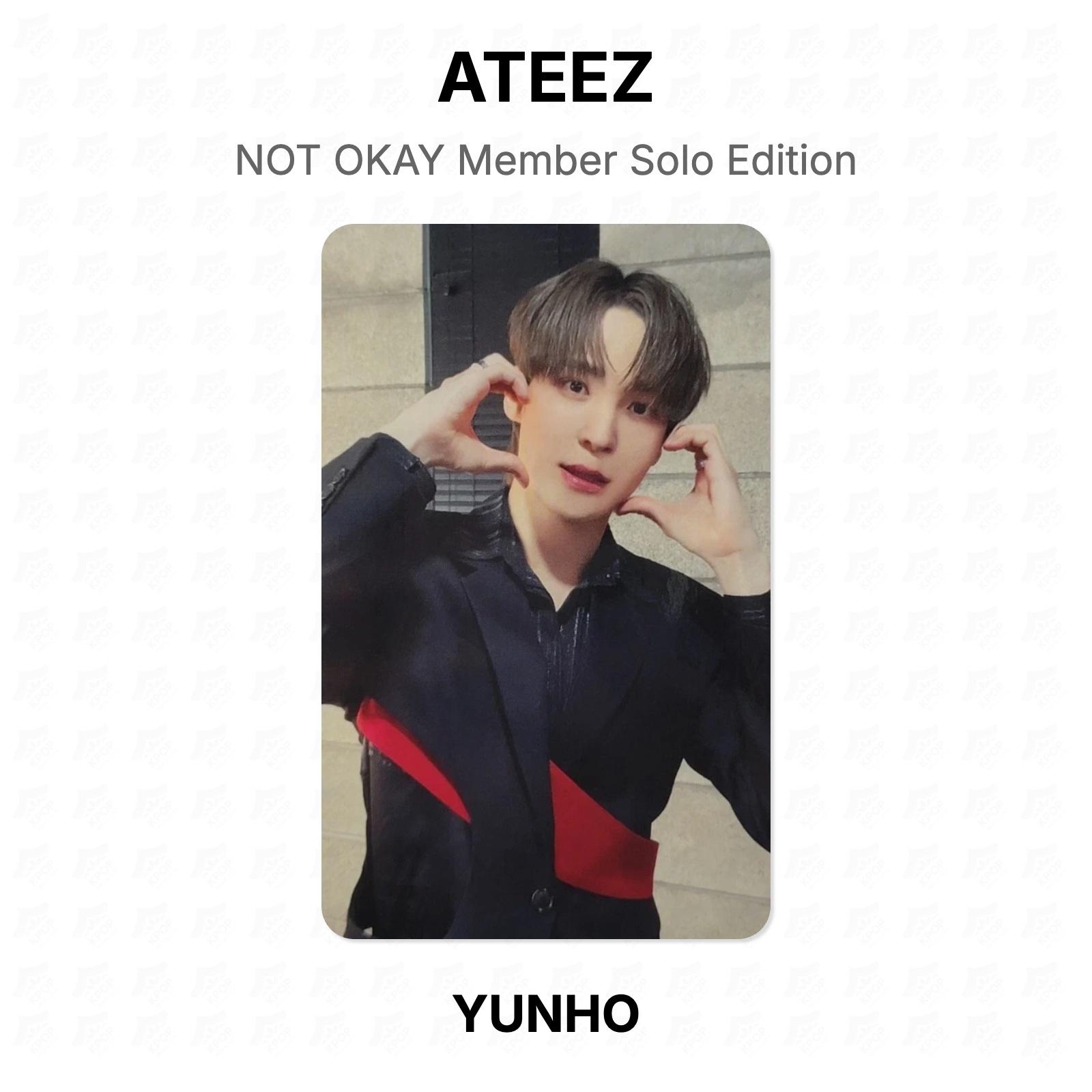 ATEEZ NOT OKAY Member Solo Edition Official Photocard YUNHO