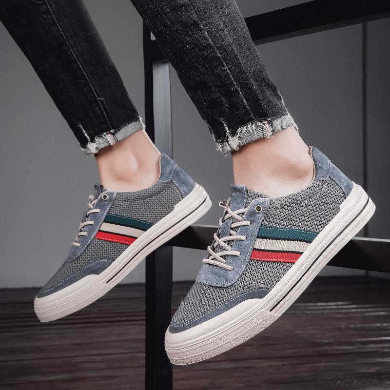 Fashion Autumn Hot Selling Mesh Breathable Men's Oxford Shoes Massage Soles Comfortable Men's Sports Shoes Commuting Walking Shoes