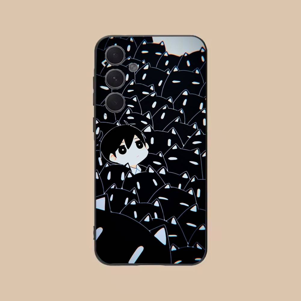Game O-Omori Phone Case For Samsung S25,24,21,22,23,20,S30,Ultra,Plus,Fe,Lite,Note,5G Black Cover