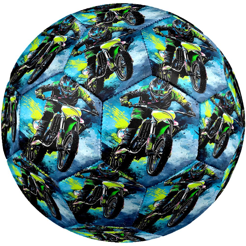 Off Road Motorcycles Theme Size 5 Soccer Ball, Suitable for Both Indoor and Outdoor Matches, a Gift Suitable for Everyone.