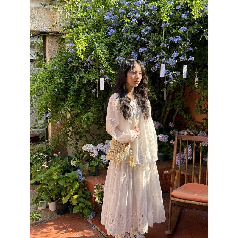 

Xiwu Original Ethnic Style Hand-Woven Mini Hollow Bag Summer Niche Travel Retro Messenger Bag Light color