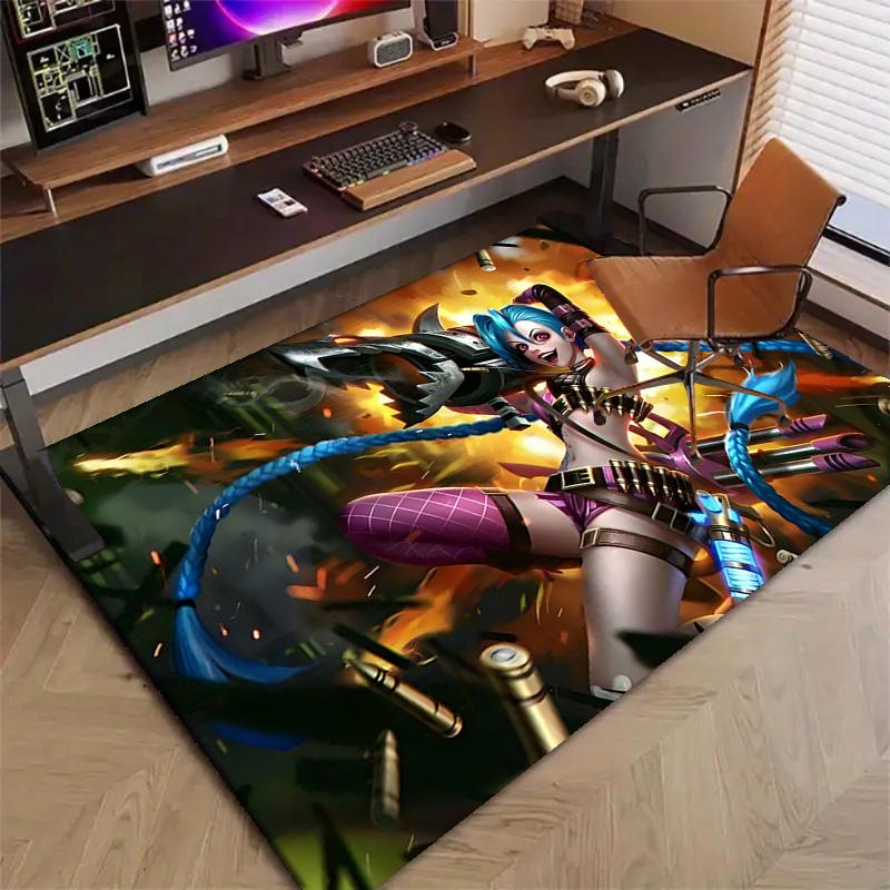 Game Lol Printed Area Rug Carpet for Bedroom Living Room Home Decor Rugs Mat Non Slip Mat Rug for Bedside