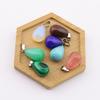 Water Drop Necklace Pendant Natural Stone Agate Round Pendant Powder Crystal 13 * 18Mm Natural Stone Pendant Necklace N765