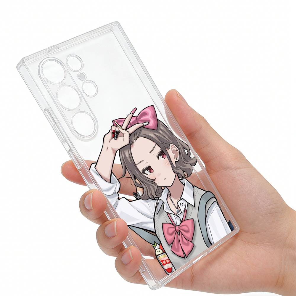 

Чехол для телефона Band Togenashi Togeari Girls для Samsung S25, S24, S21, S22, S23, S20, Ultra, Plus, lite, fe, 5G Прозрачная крышка Samsung S30Ultra5G