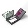 Men’s Slim Bifold Wallet PU Leather Short Wallet with ID Window Multi Card Holder Compact Business Wallet for Men