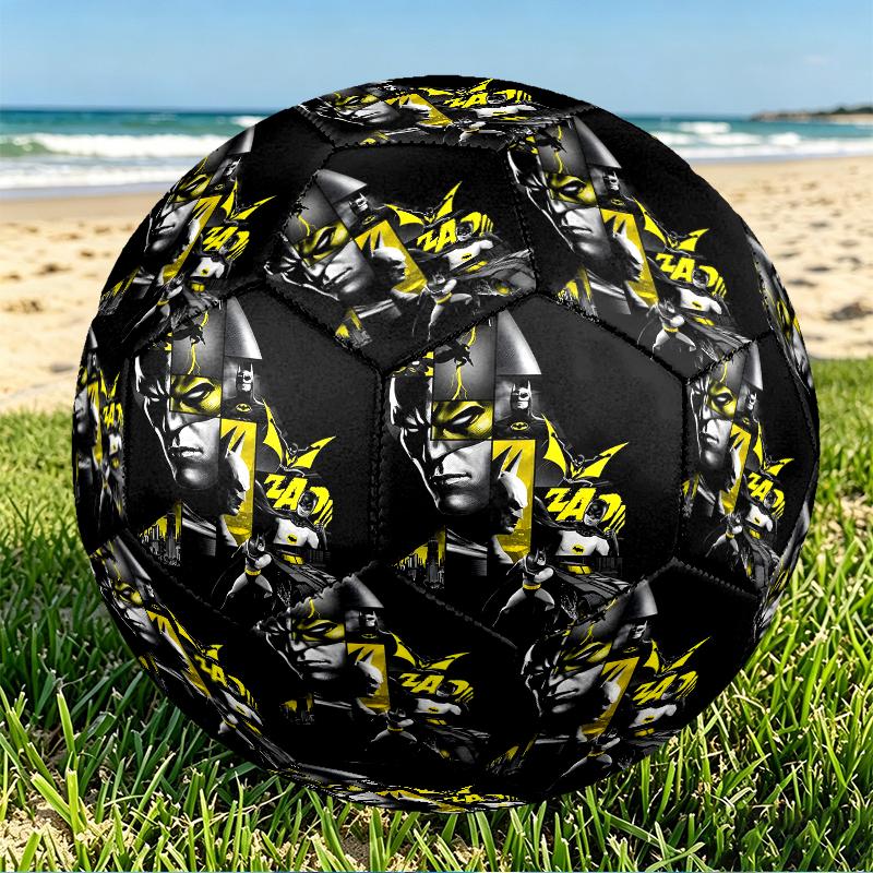Batman Print Size 5 Soccer Ball, PU Wear Resistant Football for Match Training and Daily Practice, Birthday Gift for Soccer Fans