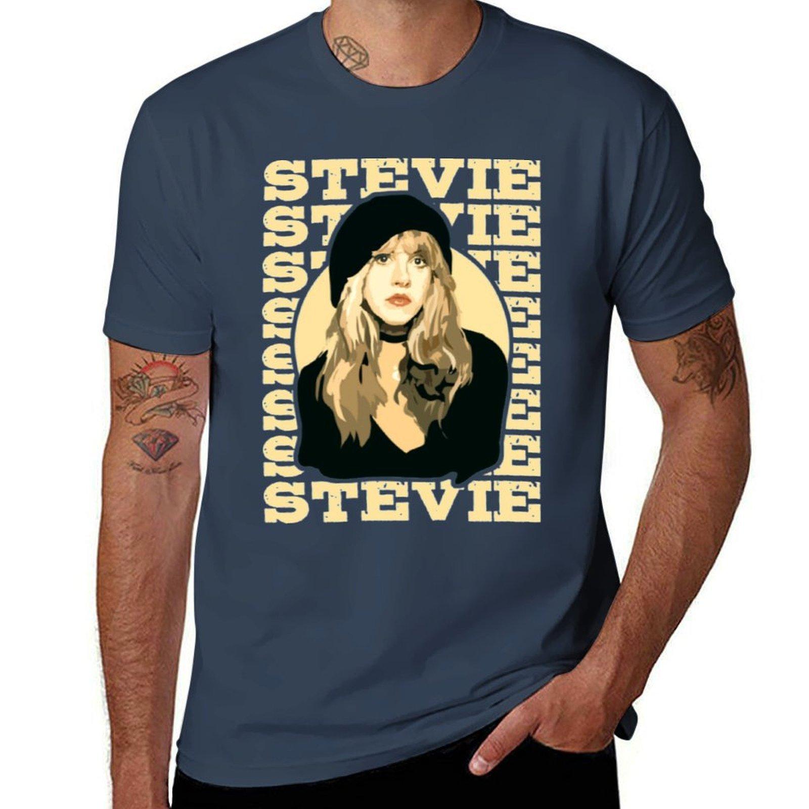 Stevie Nicks Rock On Tshirt Modern Print Casual Tshirt S