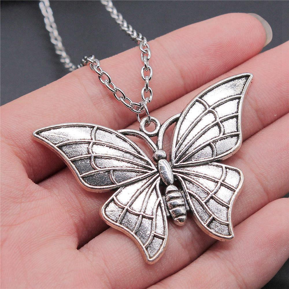 Dragonfly Butterfly Bees Garden Insect Pendant Antique Bronze Metal Boys Collar Necklace Hot Sale