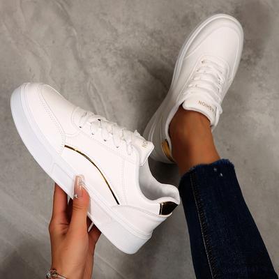 Women Casual Shoes New Luxury Casual Flat Shoes Female Lace Up Leather Walking Sneakers Thick Sole Outdoor Fashion Shoes