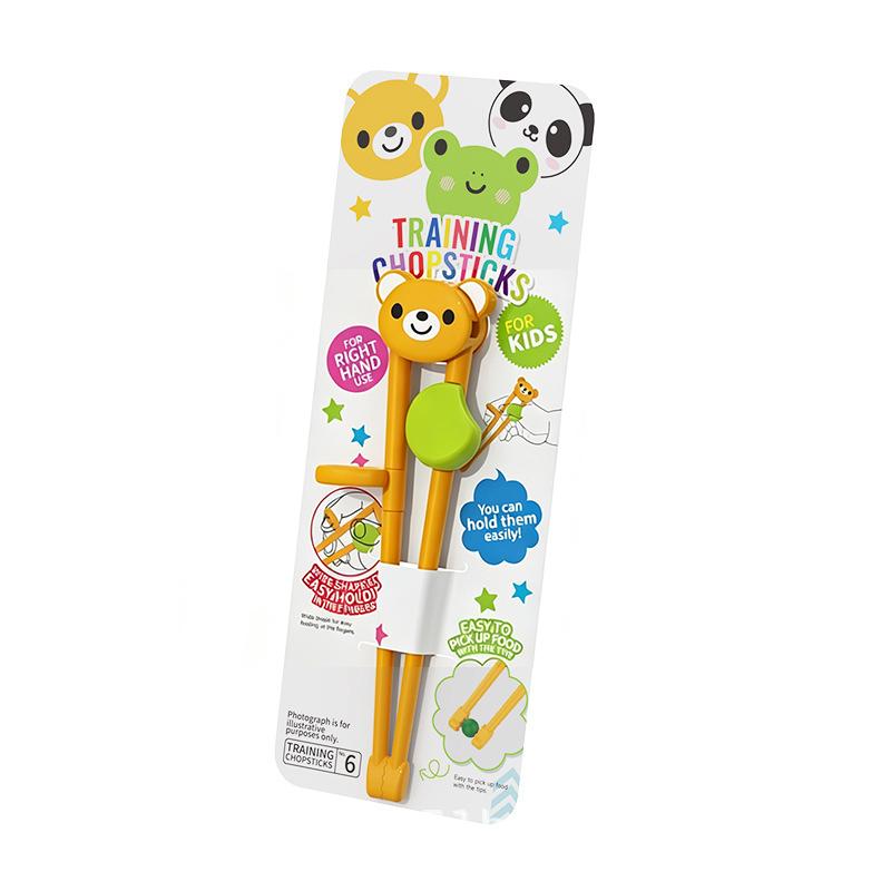 Bacchette Divertenti Animali per Bambini Cartone Animato Grado Alimentare Bacchette di Allenamento Stoviglie per Bambini
