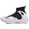 Li Ning SONIC 6 V2 Fabric Cushioning Slip Resistant Abrasion Resistant High Top Basketball Shoes Men's Black White ABAN027-4
