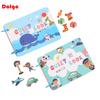 Quiet Book Pädagogische Aktivitätsspielzeuge Kinder Wiederholt Beschäftigt Karten Kleben Zuordnungs-Puzzlebücher Kognition Baby Montessori-Spiel