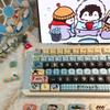 Pingu Keycaps DIY Cute Cartoon Girl for Mechanical Keyboards (87/98/108 Keys)