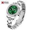 OFNS Women's Casual Luxury Quartz Watch with Calendar and Diamond Accents