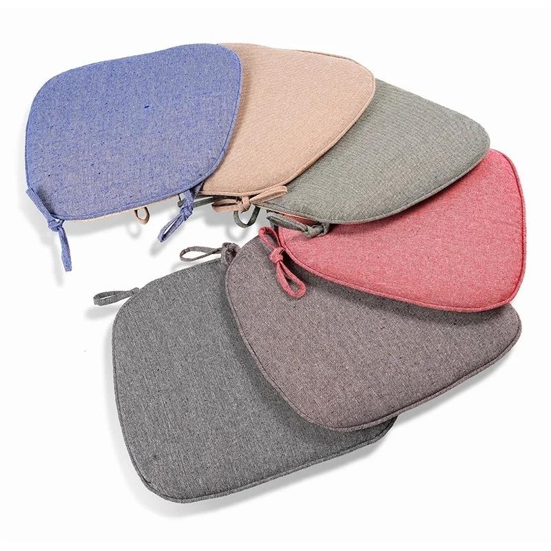 Zuhause Sommer Atmungsaktives Leinen Kissen Schwamm Silikon Esszimmerstuhl Haushalt Sofa Kissen