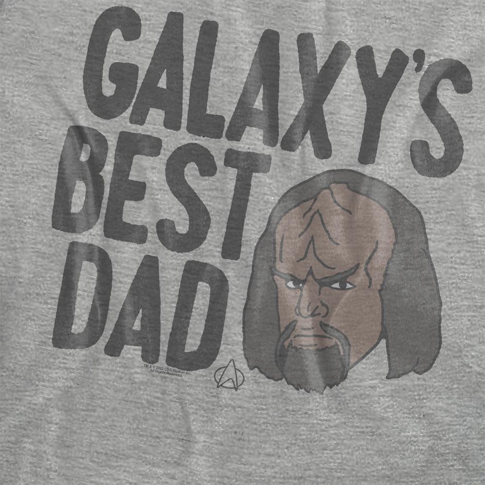 Star Trek: The Next Generation Womens/Ladies Galaxy´s Best Dad Heather T-Shirt