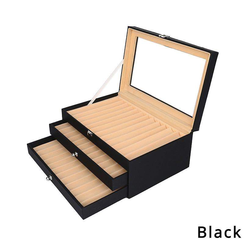 Leren Vulpen Display Case 1~3 Laags 12/24/36 Sleuven Organizer Verzamelaar Doos Schrijfwaren School Kantoor Zakelijke Benodigdheden