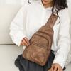 Damen Brusttasche Lässige Umhängetasche Damen Retro Weiche Leder Schultertasche