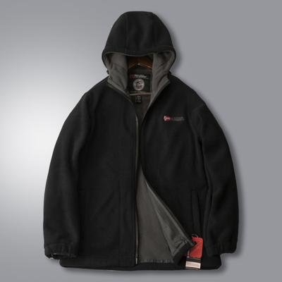 Hommes Automne Hiver Veste À Capuche Fermeture À Glissière Lâche Couleur Unie Épais En Peluche Poches Cardigan Chaud Doux Mi-long Streetwear Veste
