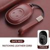 Leather Car Key Case Cover For Wei Lai Nio Es6 Es7 Es8 Et5 Et7 Et9 Ec6 Ec7 Et5T Eve Ep9 - Car Keychain Protection Shell