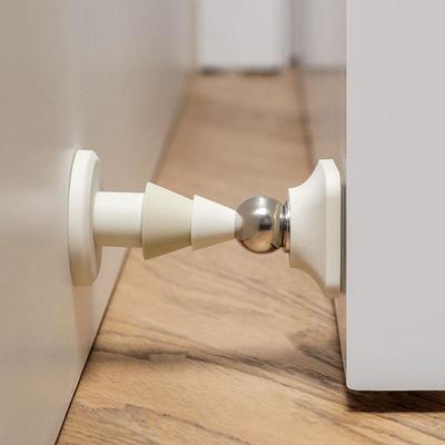 Butoir de porte magnétique en forme d'arbre de noël, sans poinçon, sans trou, en Silicone, fixe, magnétique fort pour la maison