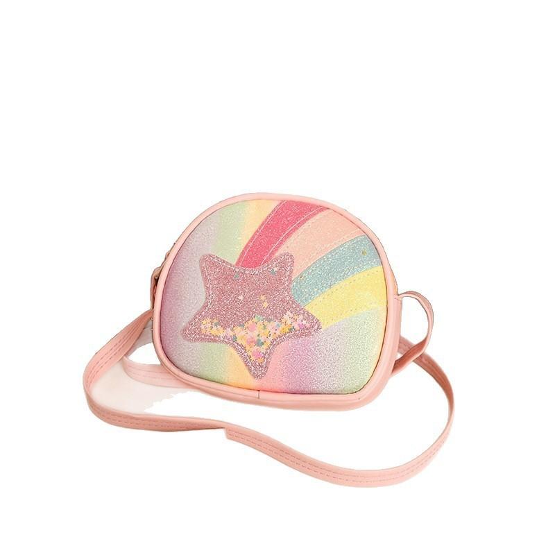 Girls And Boys Shimmering Sequin Mini Crossbody Bag With Polyester Lining For Outings