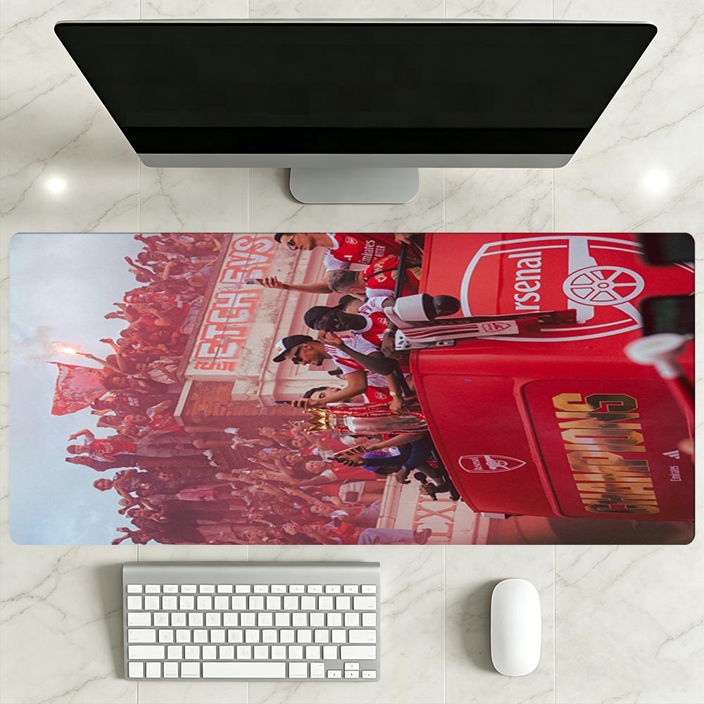 Arsenal Football Player Gaming Mouse Pad Keyboard Pad Study Desk Mat Non-Slip Rubber Bottom Computer Desk Office Decoration Accessory