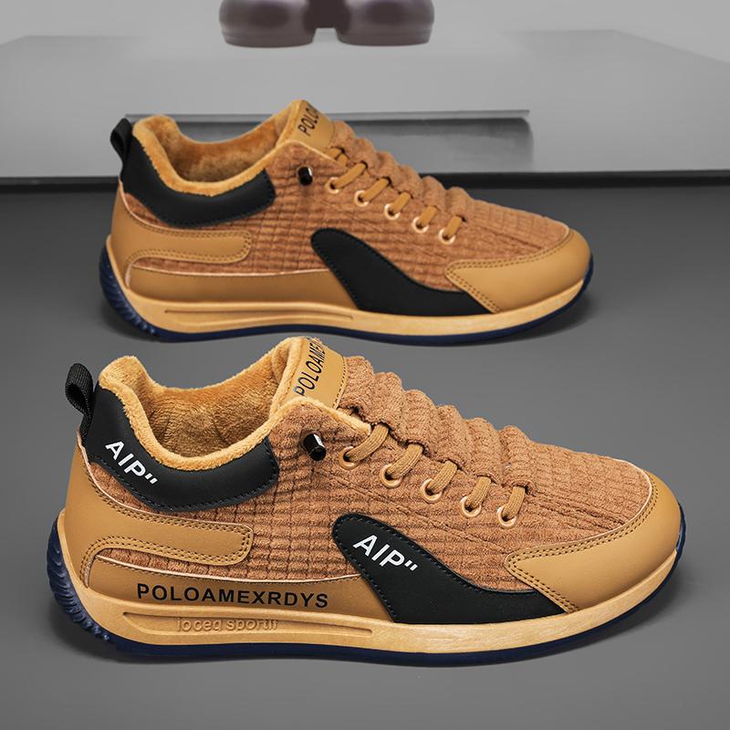 

Зимняя мужская вулканизированная обувь Меховые теплые кроссовки Мужские удобные мягкие спортивные туфли Tenis Masculino Обувь 38