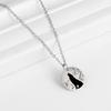 My Shape Wolf Necklace for Women Girls Animal Moon Silver Color Stainless Steel Necklaces Choker Link Chain Fashion Jewelry Gift