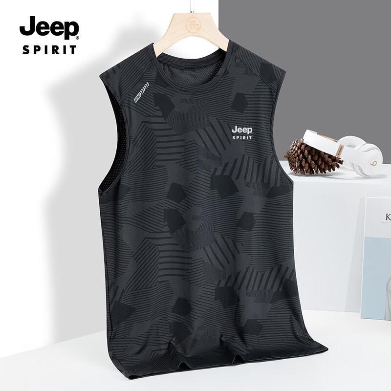 

Мужская безрукавка JEEP SPIRIT из ледяного шелка, быстросохнущая L