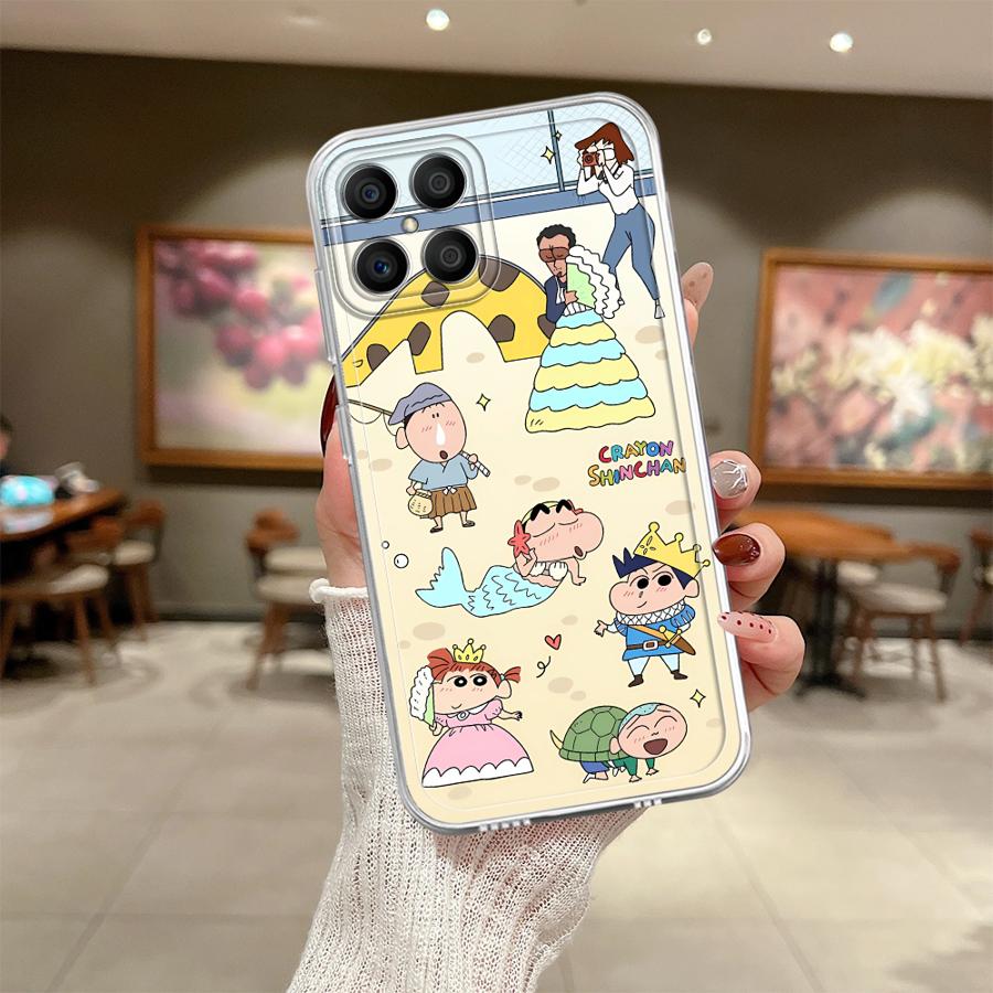 Cute Crayons Shinchans Soft Phone Cover Case for Honor X9a X8 90 Lite X8b X7b X9b X8a