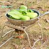 Gas Stove Stand High Stability Heat-Resistant Rustproof Portable Folding Picnic BBQ Grill Grate Camping Supplies