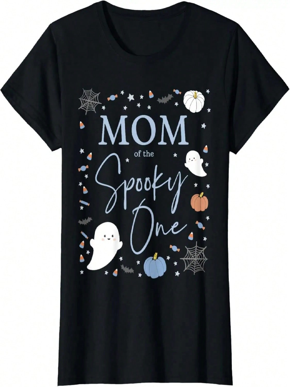 Mom Of The Spooky One First Birthday Blue Boy 1st Halloween T-Shirt S разноцветный