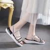 Fashion Flat Rubber Rhinestones 2025 Trending Luxury Wholesale Sandals for Women Comfort Vintage The Best Chic and Elegant Woman Shoes